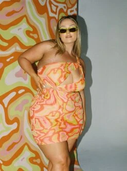 Greater Power Mini Dress Multi Curve 9 Greater Power Mini Dress Multi Curve -Princess Polly Sales Store C Greater Power Mini Dress Multi 4 copy