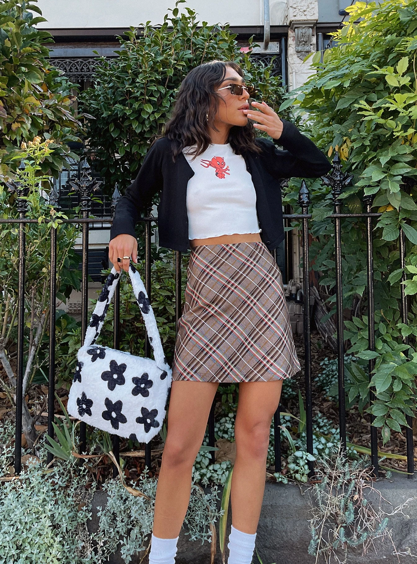 Princess Polly Darwin Mini Skirt Brown Multi 7 Princess Polly Darwin Mini Skirt Brown Multi - Image 7