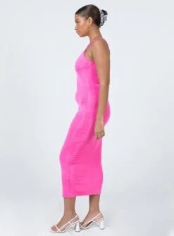 Everlast Midi Dress Hot Pink -Princess Polly Sales Store EVERLAST 3