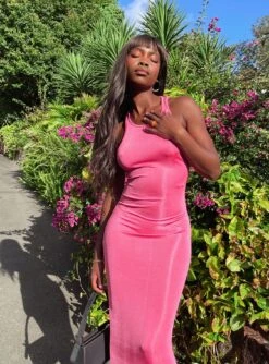 Everlast Midi Dress Hot Pink -Princess Polly Sales Store EVERLAST MINI DRESS HOT PINK