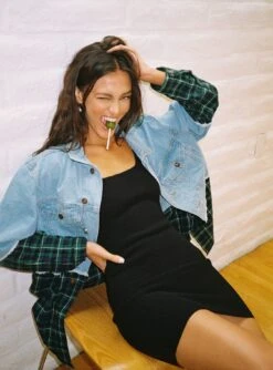 Princess Polly The Gracie Knit Mini Dress Black -Princess Polly Sales Store GRACIE KNIT MINI DRESS