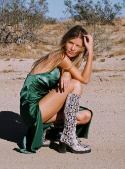 Walk The Line Midi Dress Green 19 Walk The Line Midi Dress Green -Princess Polly Sales Store WALK THE LINE MAXI DRESS GREEN 1