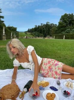 Princess Polly Winslow Mini Skirt Cream