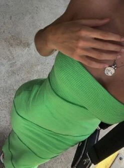 Princess Polly Oscar Midi Dress Green -Princess Polly Sales Store caiitlynpow Oscar Midi Dress Green AU4