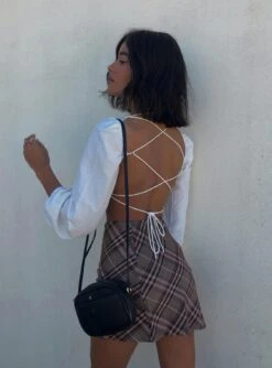 Princess Polly Darwin Mini Skirt Brown Multi 15 Princess Polly Darwin Mini Skirt Brown Multi -Princess Polly Sales Store jenaya.okpalanze Darwin Mini AU8